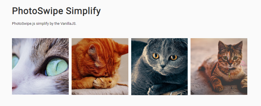 Photoswipe Simplify.js